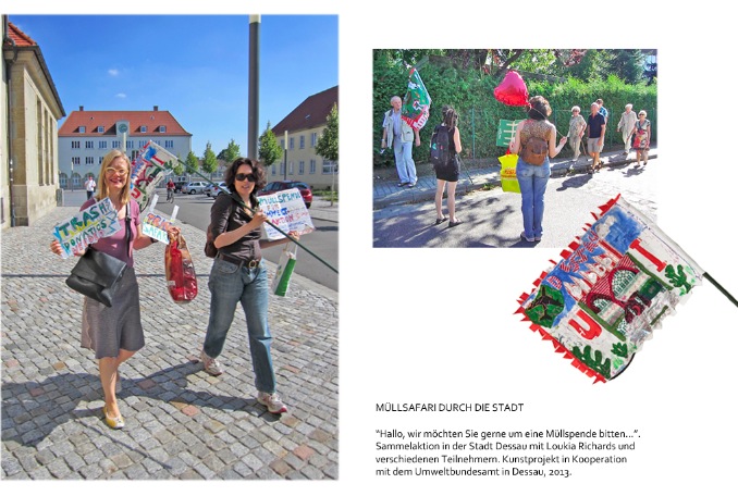 Müll-Safari durch die Stadt Dessau, September 2013. Im Auftrag des Umwelt Bundesamtes.